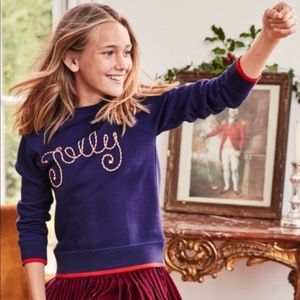 Mini Boden Festive Fun "Jolly" Sweatshirt